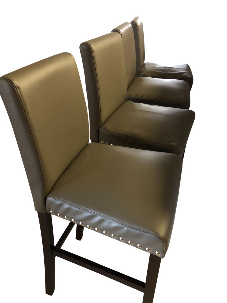 Bar Stool Chair - Set of 4 - Brown/Gray Color