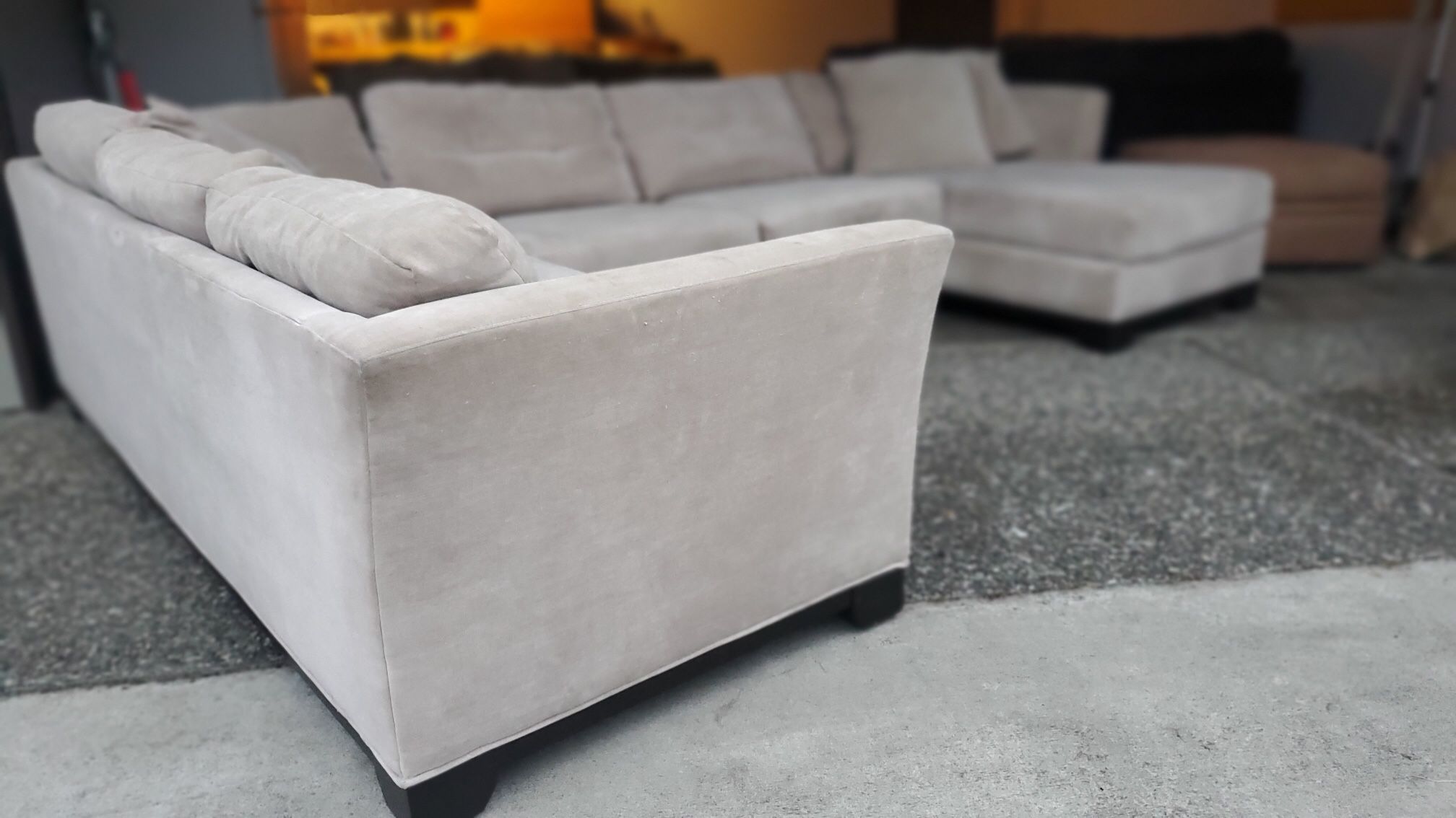 White Wrap Around Sectional Couch “WE DELIVER”