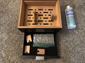 Klaro 50 Cigar Humidor /w Humidifier Fluid