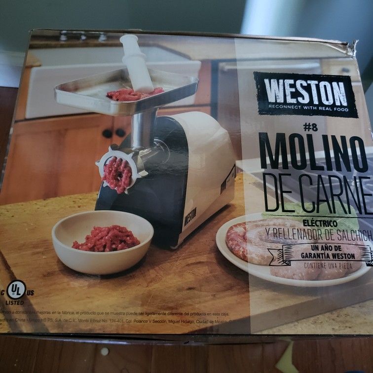 NIB Weston Meat Grinder & Sausage Stuffer #8 Electric