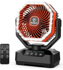 Portable 20,000mAh Camping Fan with Auto-Oscillation, LED Lantern & Remote
Stay cool and bright anywhere with this all-in-one camping essential. Featu