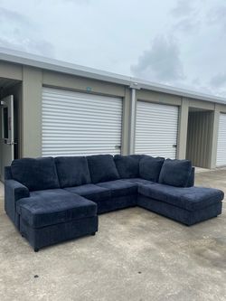 Dark blue sectional