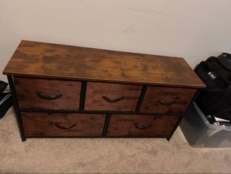5-Drawer Fabric Dresser $70 OBO