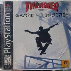 Thrasher : Skate and Destroy Playstation PSX/PS1 Video Game 