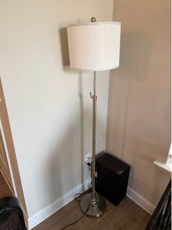White and silver lamp