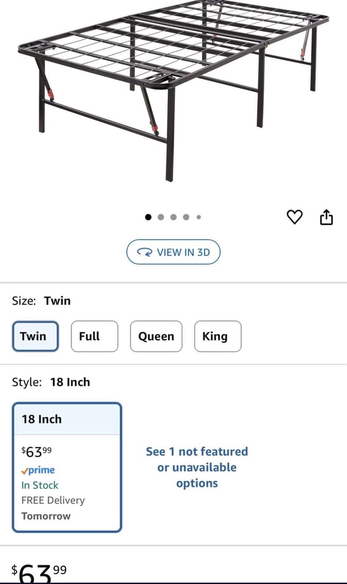 Twin Bed Frame With Memory Foam Mattress