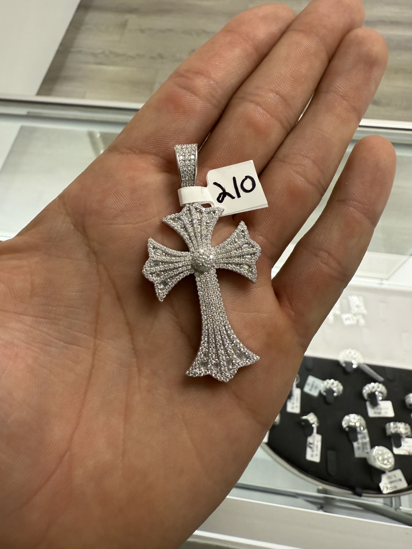 Chrome Hearts Moissanite Silver Pendant