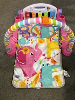 Fisher price pink kick and play