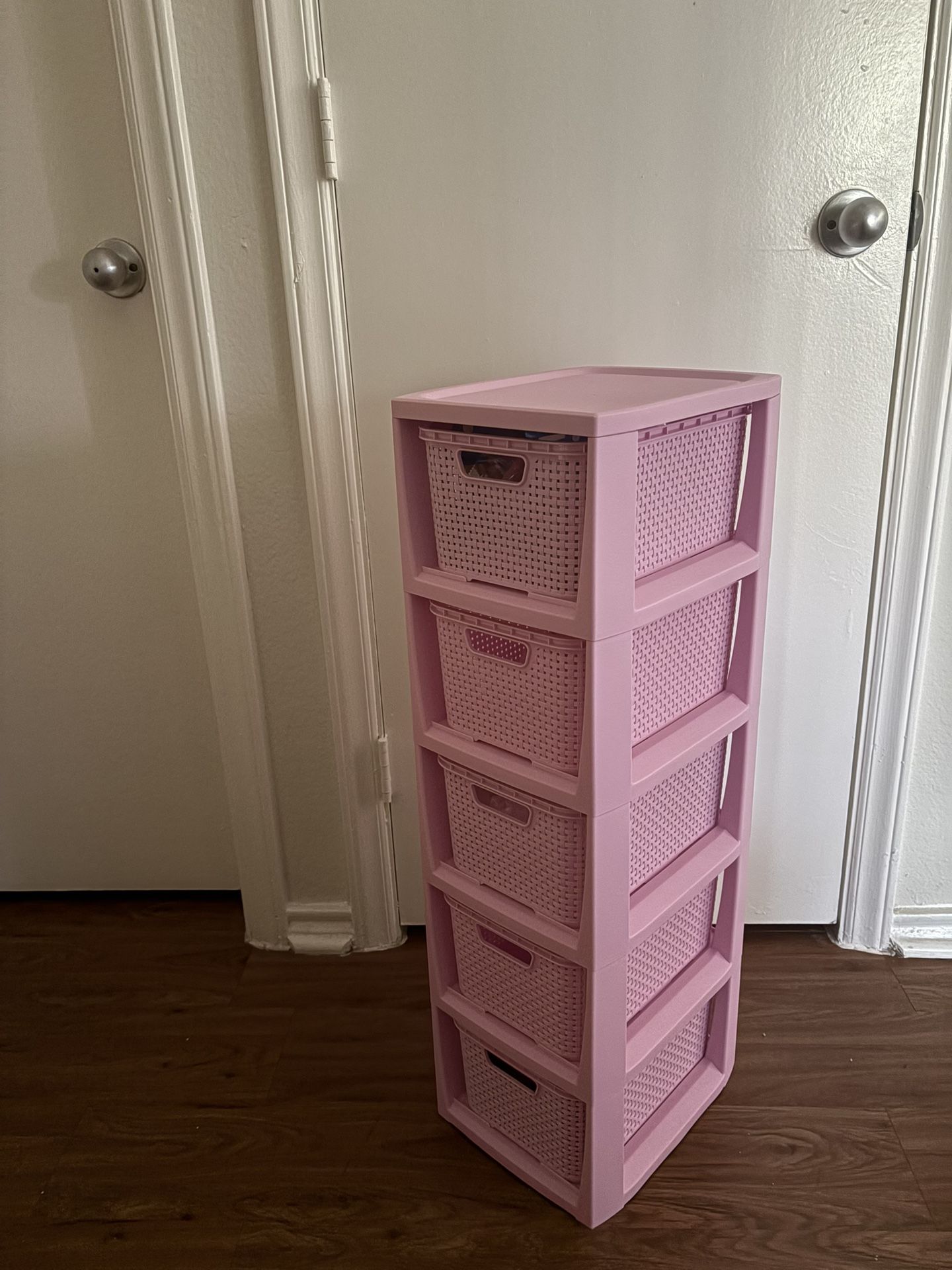 Pink 5 Drawer Organizer