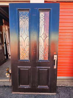 42x78⅜ single Wood Front Door