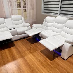 Brand New Reclining Sofa and Loveseat / Sofa y Loveseat Reclinables Nuevo a Estrenar … Fast 🚚