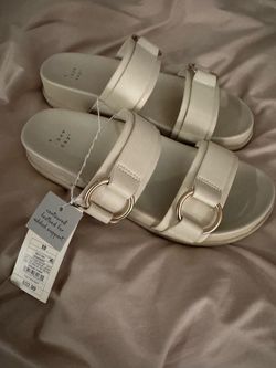 A new day cream sandals