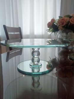 Base de vidrio para pastel