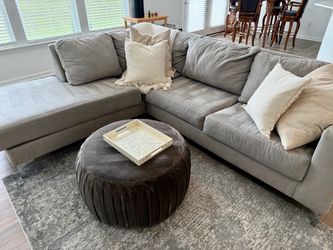Beautiful Oversized Gray Sectional Sofa/Couch | Excellent Condition | $500