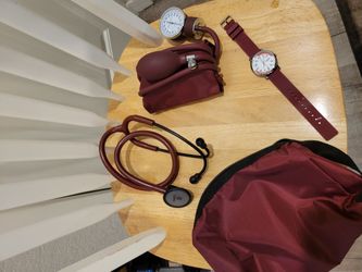 Nursing Medical Bundle – Stethoscope, BP Cuff, Watch & Bag