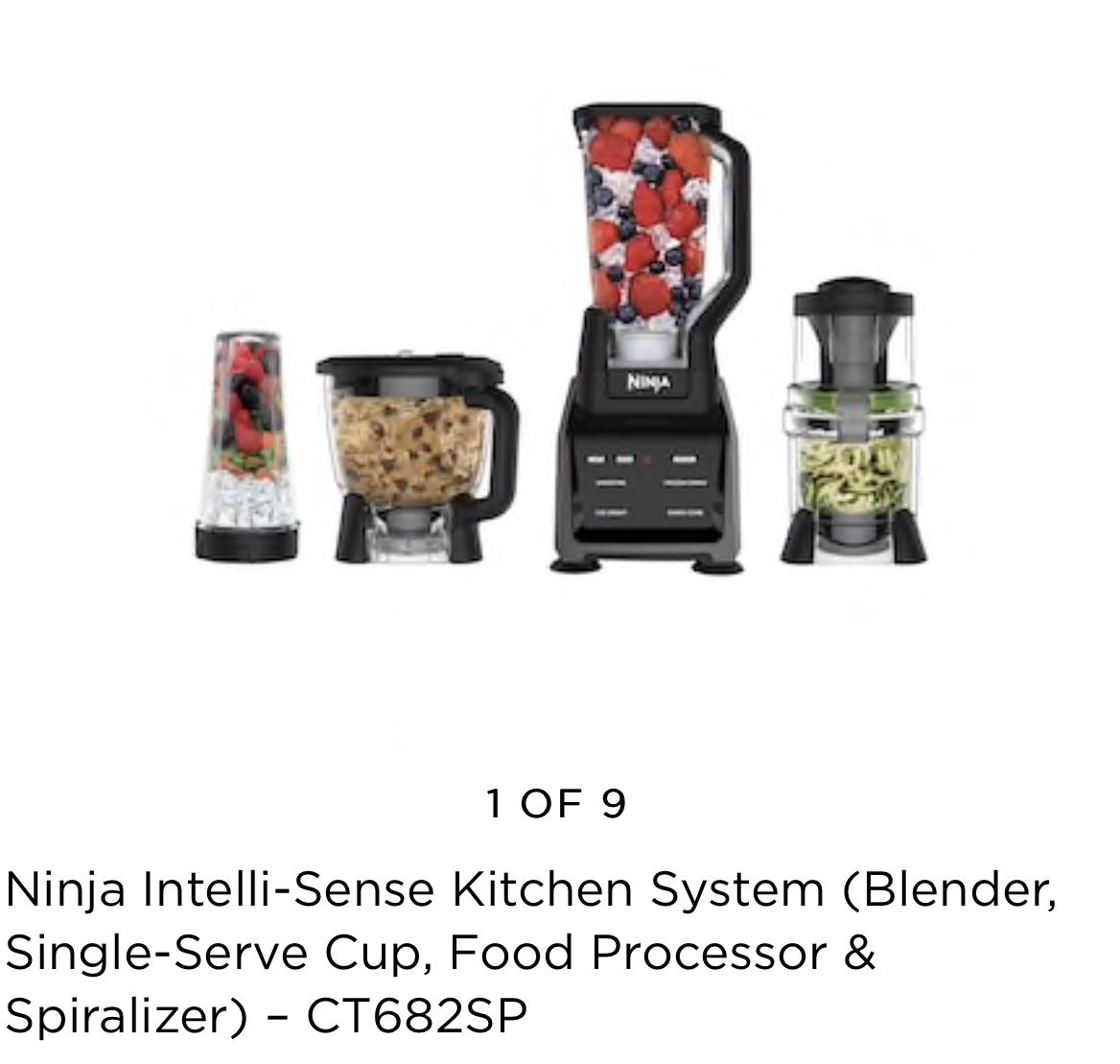 Ninja intelli touch screen blender