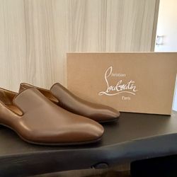 Men’s Christian Louboutin Brown Leather Dandelion Loafer