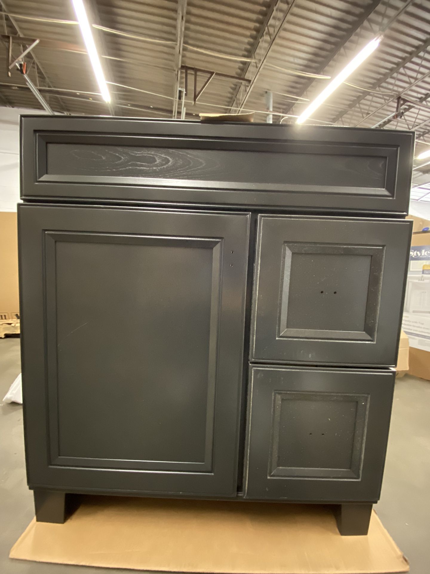 Diamond NOW Goslin 30in Storm Gray Bathroom Vanity for Sale in