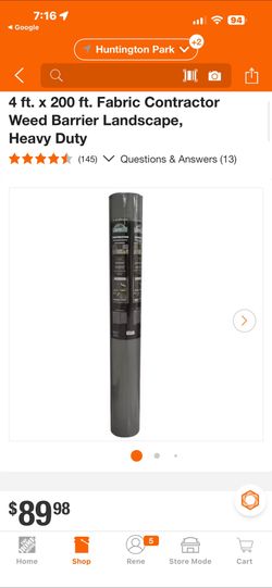 Landmaster 4 ft. x 200 ft. Fabric Contractor 