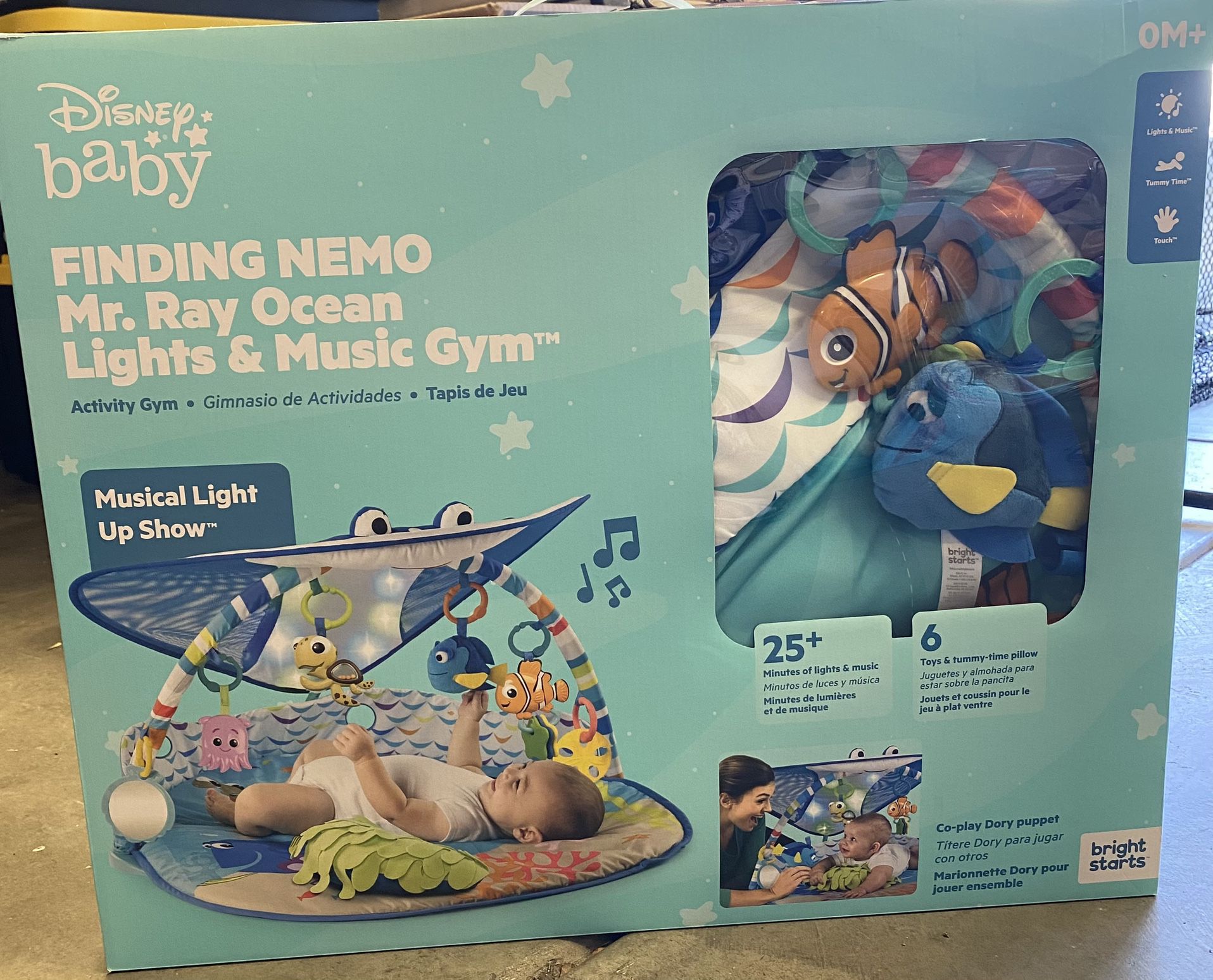 Disney Baby Finding Nemo Mr. Ray Ocean Lights & Music Gym Mat