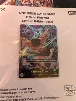 One Piece TCG Official Playmat Vol 4 with promo