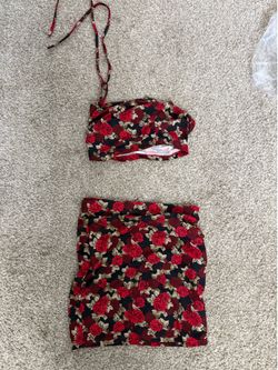 Top and skirt