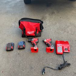 Milwaukee M18 Brushless Drill And Impact Set 