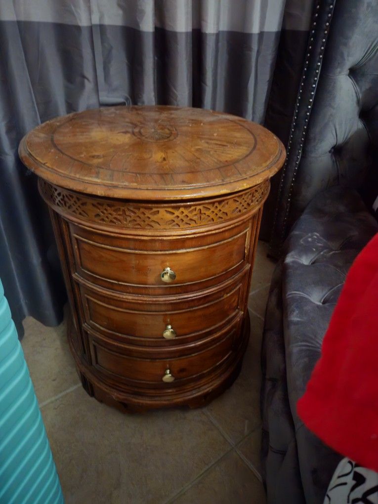 Nightstands- Heavy Large Wooden Nightstands