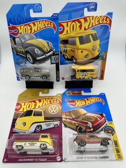 Lot of 4 Hot Wheels 1:64 Scale Volkswagen Collectors Pick