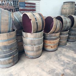 Half Wine Barrels