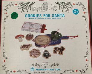 Anthropologie Cookies For Santa Wood Play Set