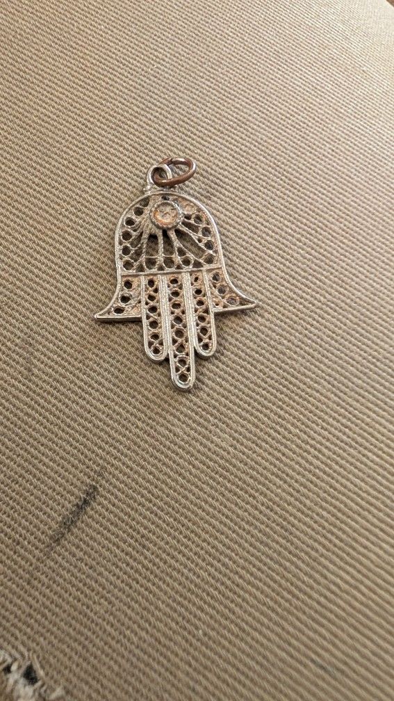 Hand of God Sterling silver charm