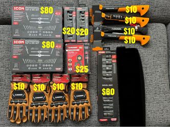 Icon Tools New Condition Prices Are Labeled In The Picture Wrench Set Lights Sockets.