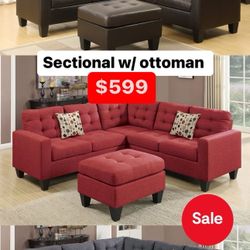 Sectional And Outtman Included Only $599 For The Whole Set Brand New 