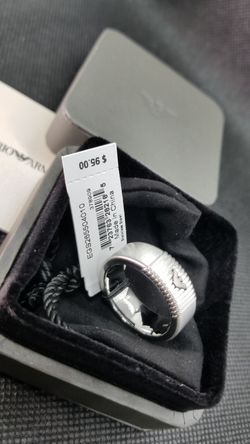Emporio Armani ring size 10 for men.