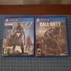 PS4  GAMES - CALL OF DUTY & DESTINY 