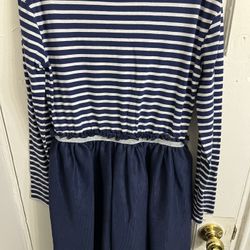 Cat & Jack Navy Striped Tulle Dress