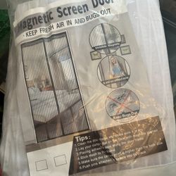 Magnetic Screen Door - Never Used