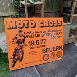 Moto Cross Sign