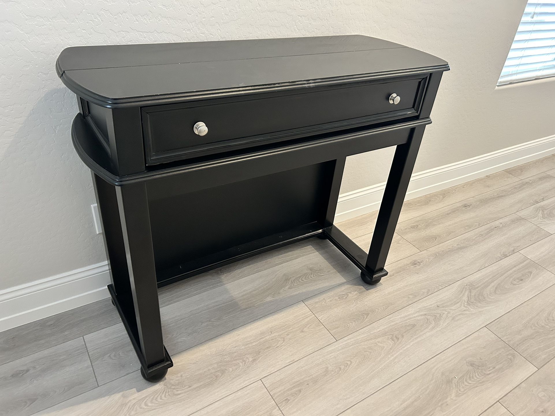 Console Table Black Modern