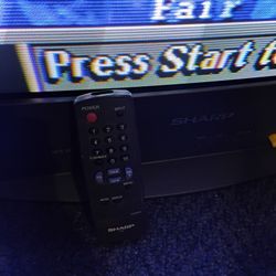 CRT TV Sharp. With Remote