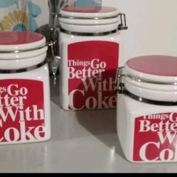 Coca-Cola By Gibson Cannisters Set Of 3