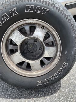 4 chevy rim tires are shot