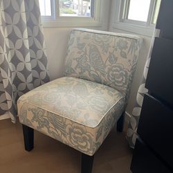 Armless upholstered chair