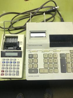 Old time calculator Casio & Texas instruments