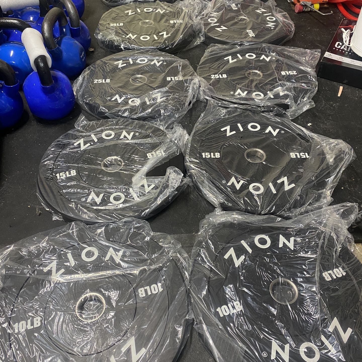 Bumper Plates Set 10-45 Pairs 