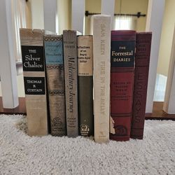 Book Collection, Five Vintage Hardcopies 