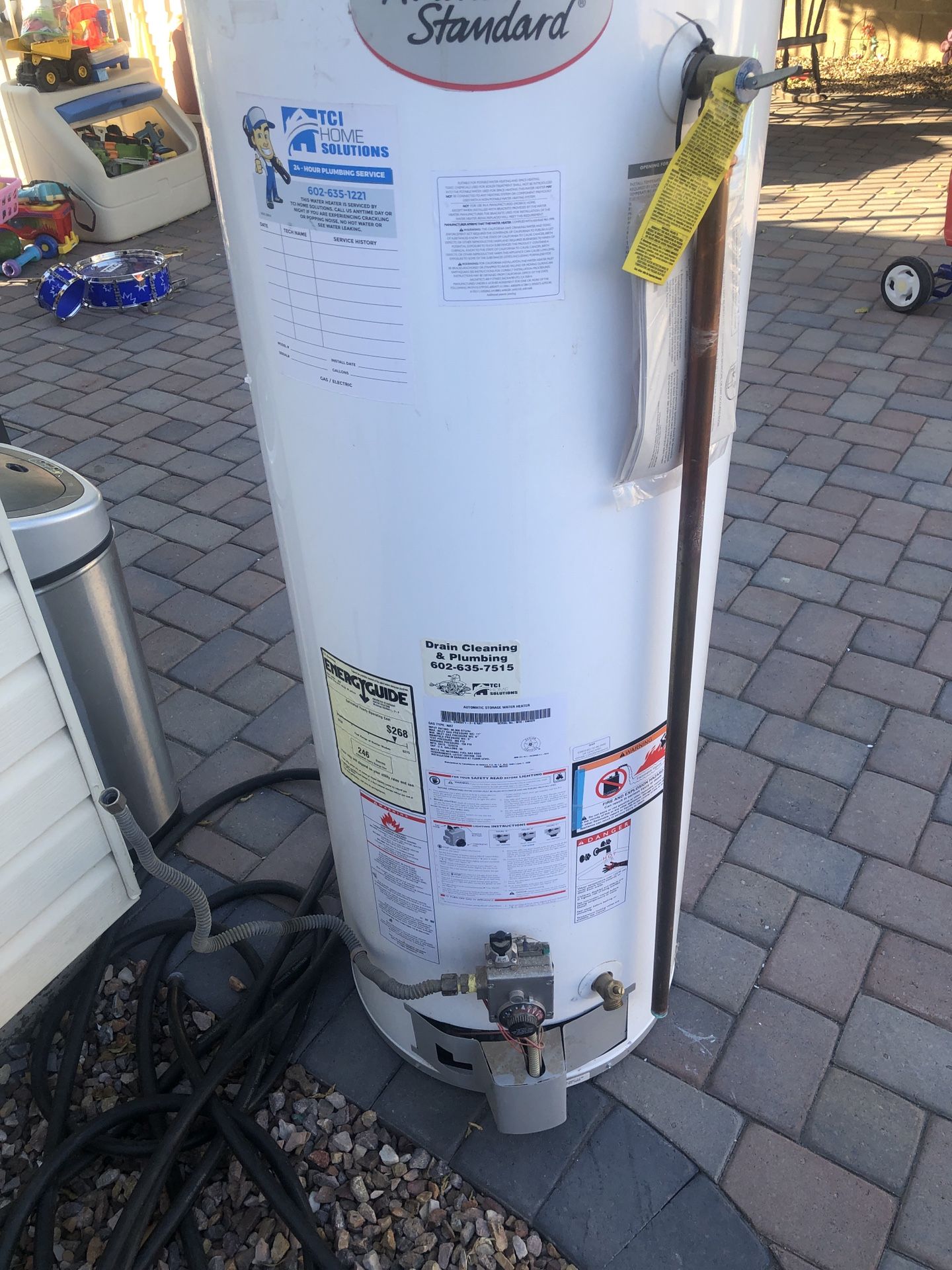 50 gallon gas water heater (Boiler de 50 galones)