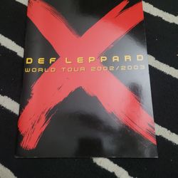 Def Leppard Programme Joe Elliott Rick Allen Orig Official World Tour 2002/2003