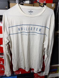 Hollister white long sleeve shirt Size XL men’s used #california